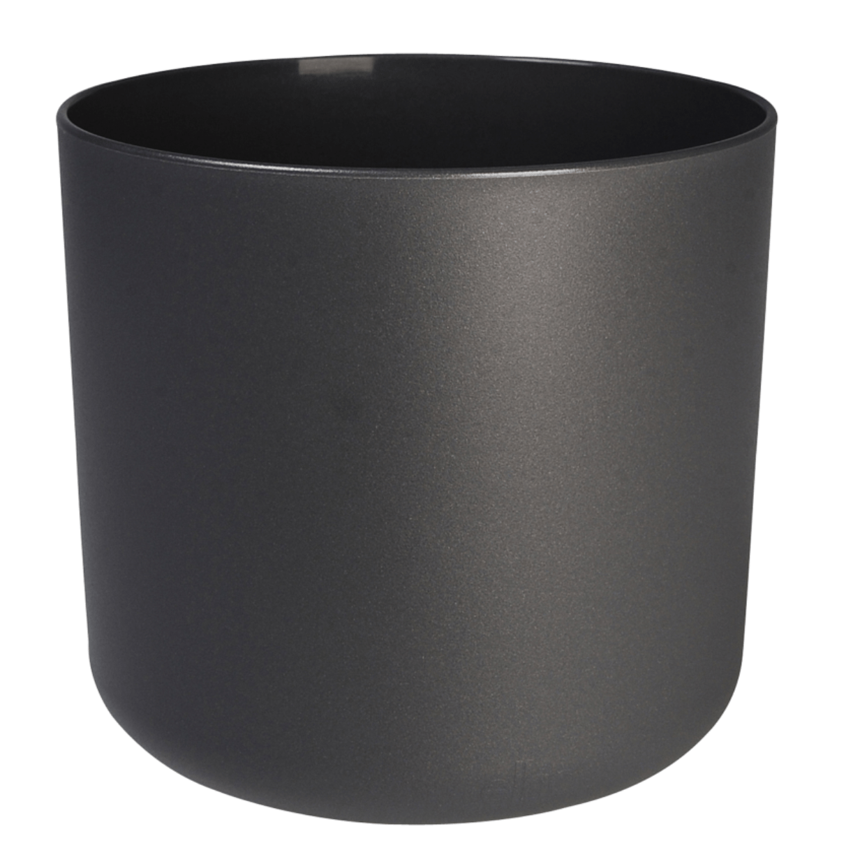 Elho Plant Pots 14cm / Anthracite Recycled Plastic Plant Pot -  'b.for soft round' in Anthracite