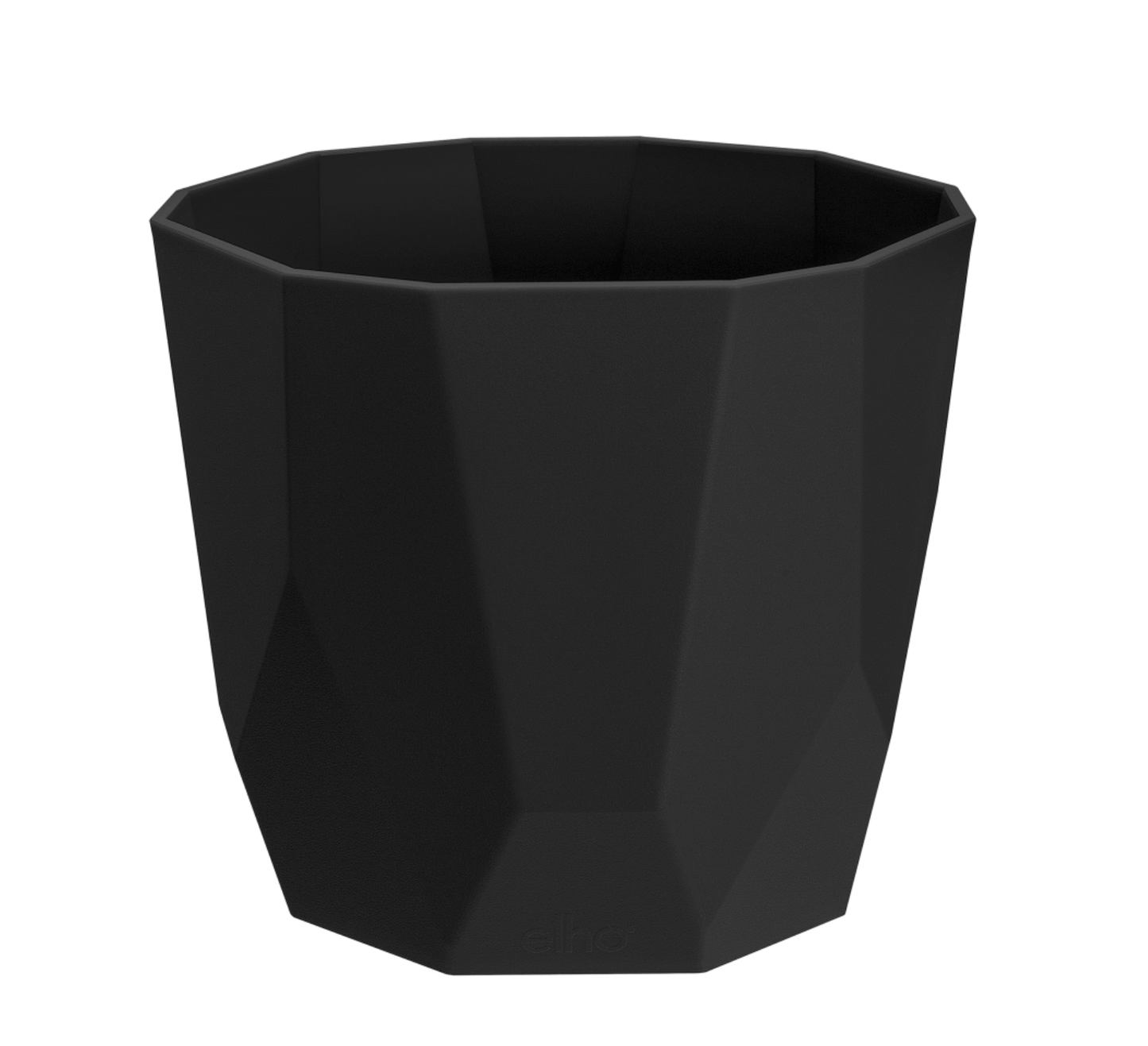 Elho Plant Pots 14cm / Black Recycled Plastic Plant Pot -  'b.for rock' (various colours and sizes)