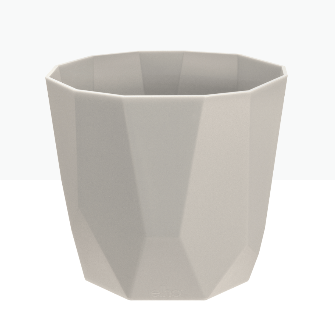 Elho Plant Pots 14cm / Grey Recycled Plastic Plant Pot -  'b.for rock' in Grey