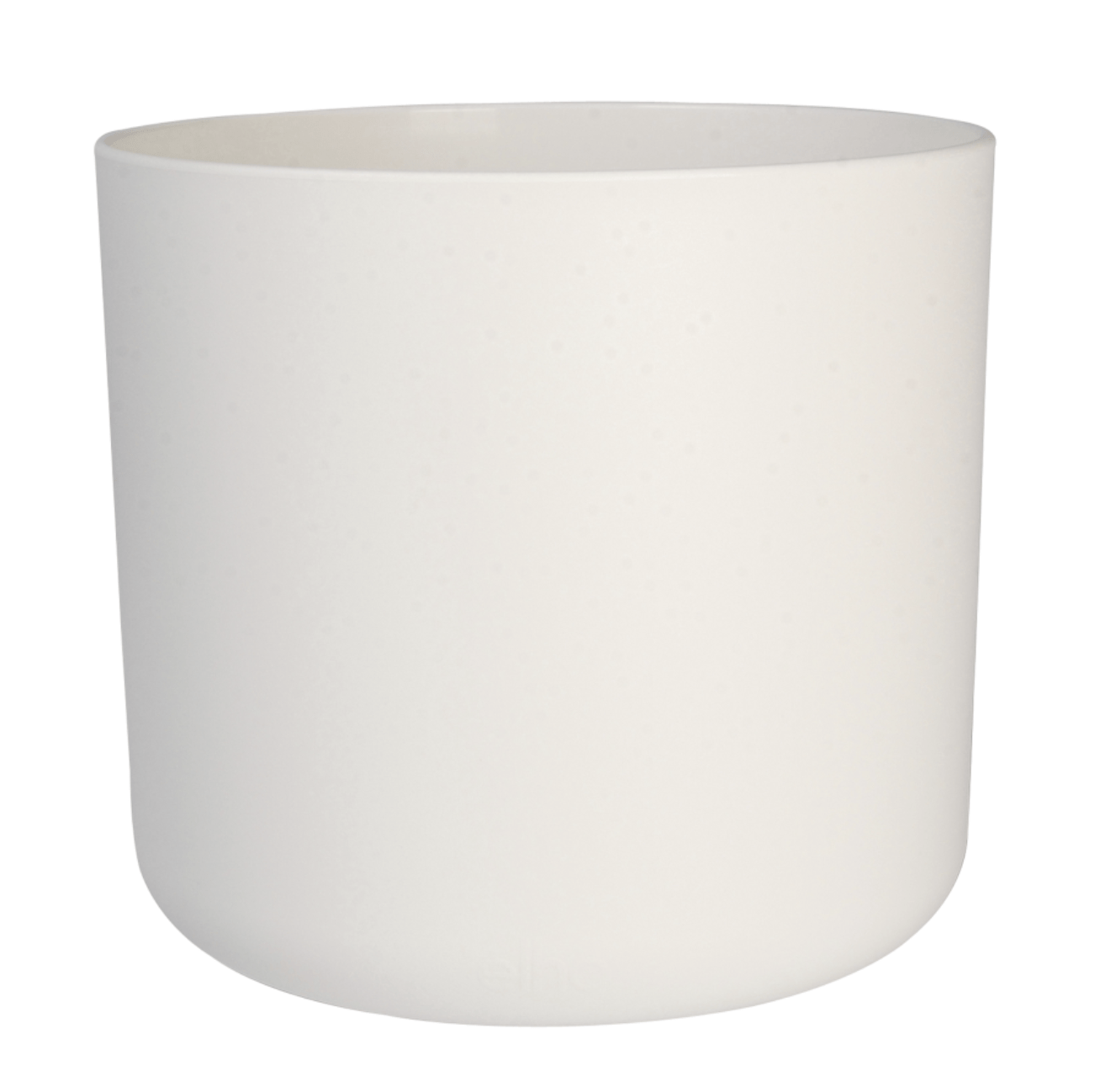 Elho Plant Pots 14cm / White Recycled Plastic Plant Pot -  'b.for soft round' in White