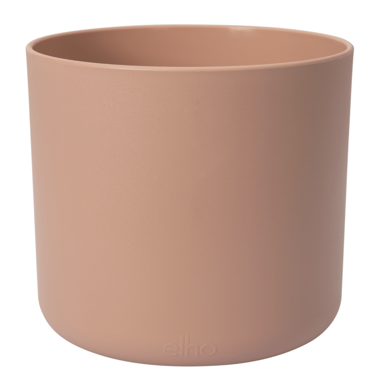 Elho Plant Pots 16cm / Delicate Pink Recycled Plastic Plant Pot -  'b.for soft round' in Delicate Pink