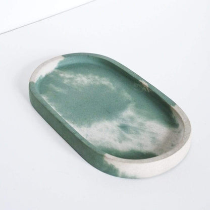 Fern Tray Concrete Shapes Dish - Oval