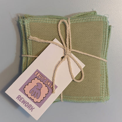 Reusable Face Pads Square 'Green Tones' Reusable Face Pads - Green Tones homeware shops bristol gift shops bristol Fruit Salad