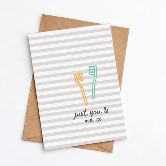 Greenwich Paper Studio Greetings Card Just You & Me Card