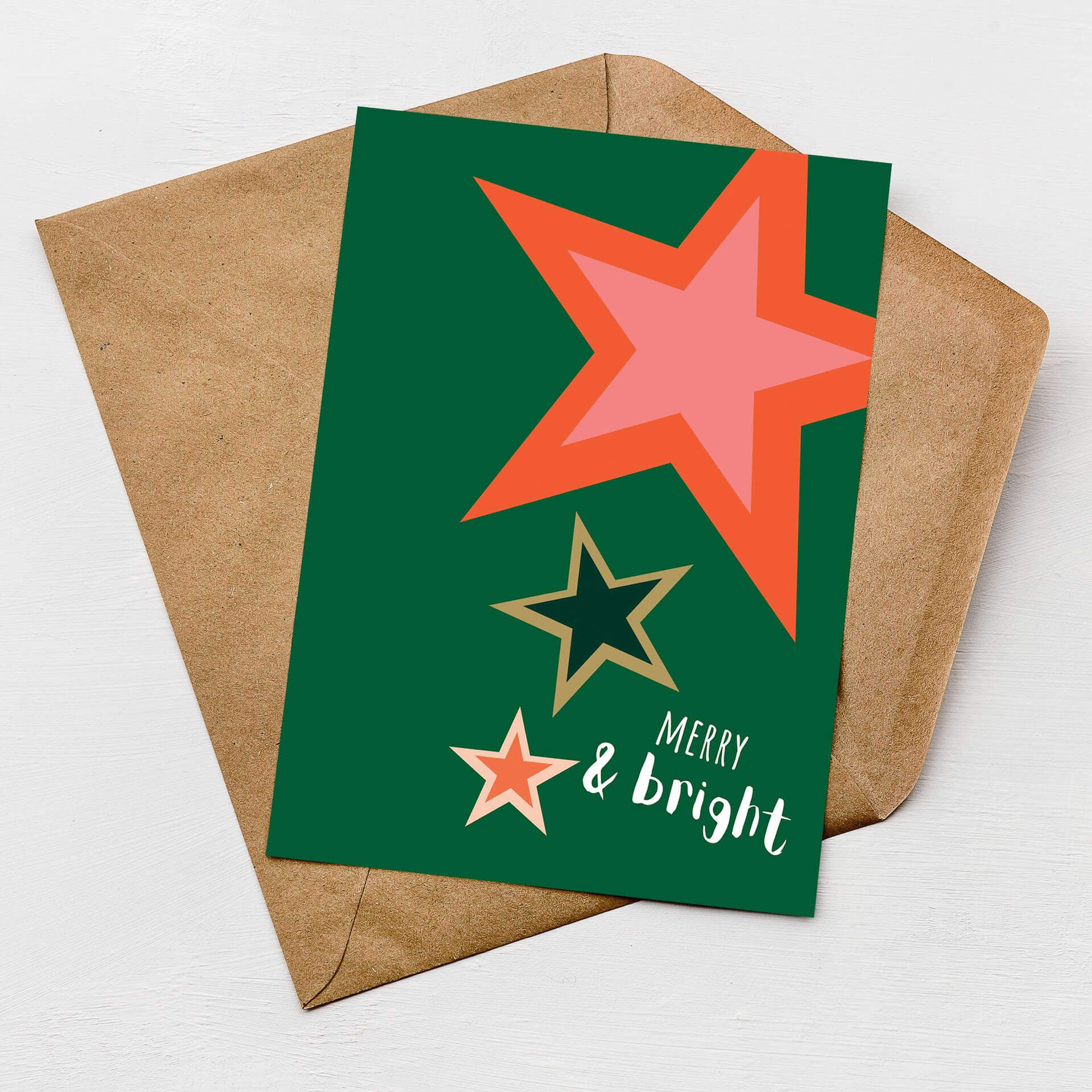 Greenwich Paper Studio Greetings Card Merry & Bright Xmass Card Pack