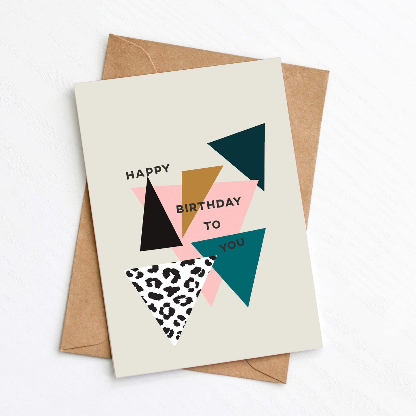 Greenwich Paper Studio Greetings Card Triangle Geometric Birthday Card