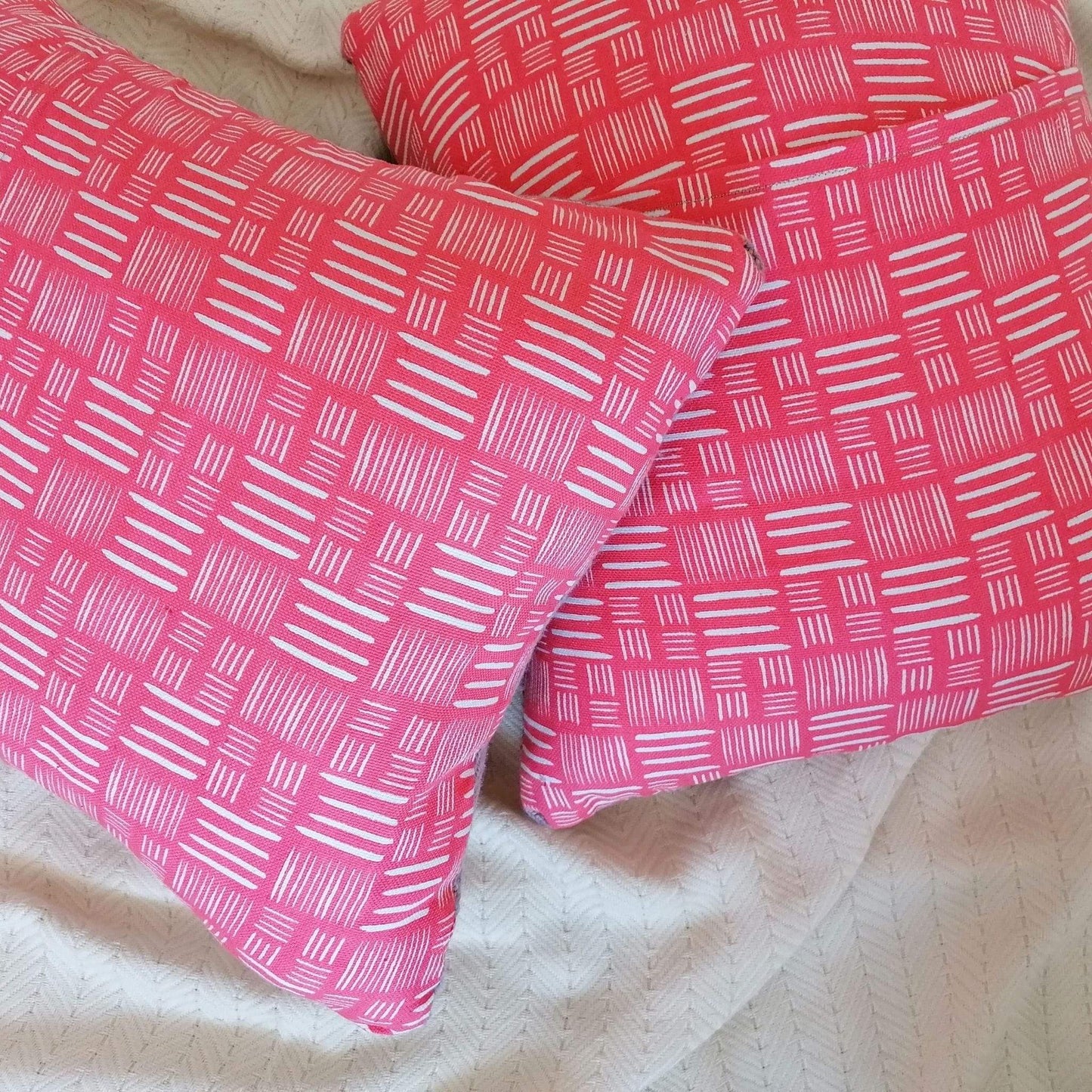 Honest Weaves Cushion Lilac & Pink Handwoven Cushion