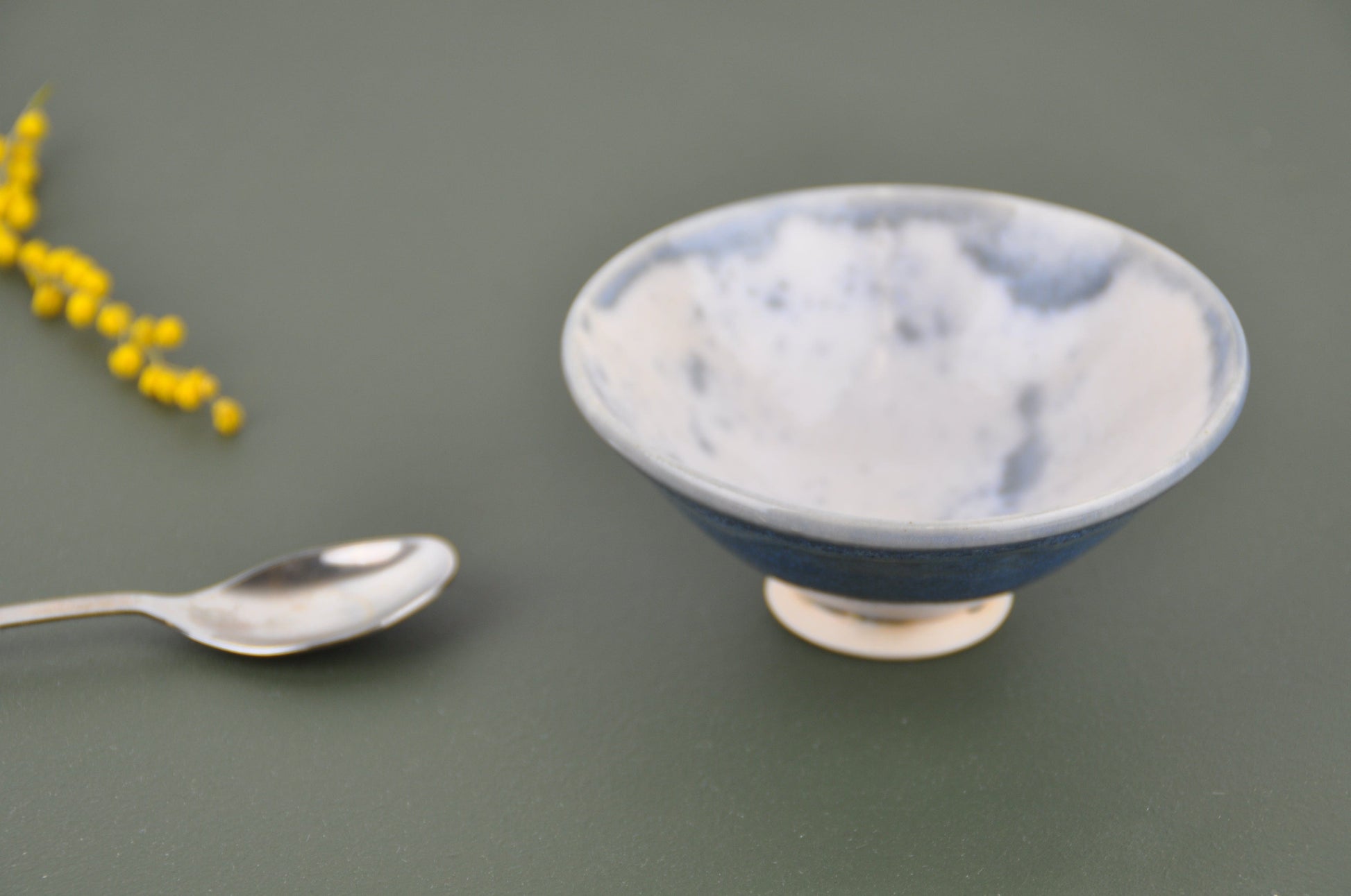Hunkydory Ceramics Ceramics Little Ceramic Bowl - Grey & Blue Speckles
