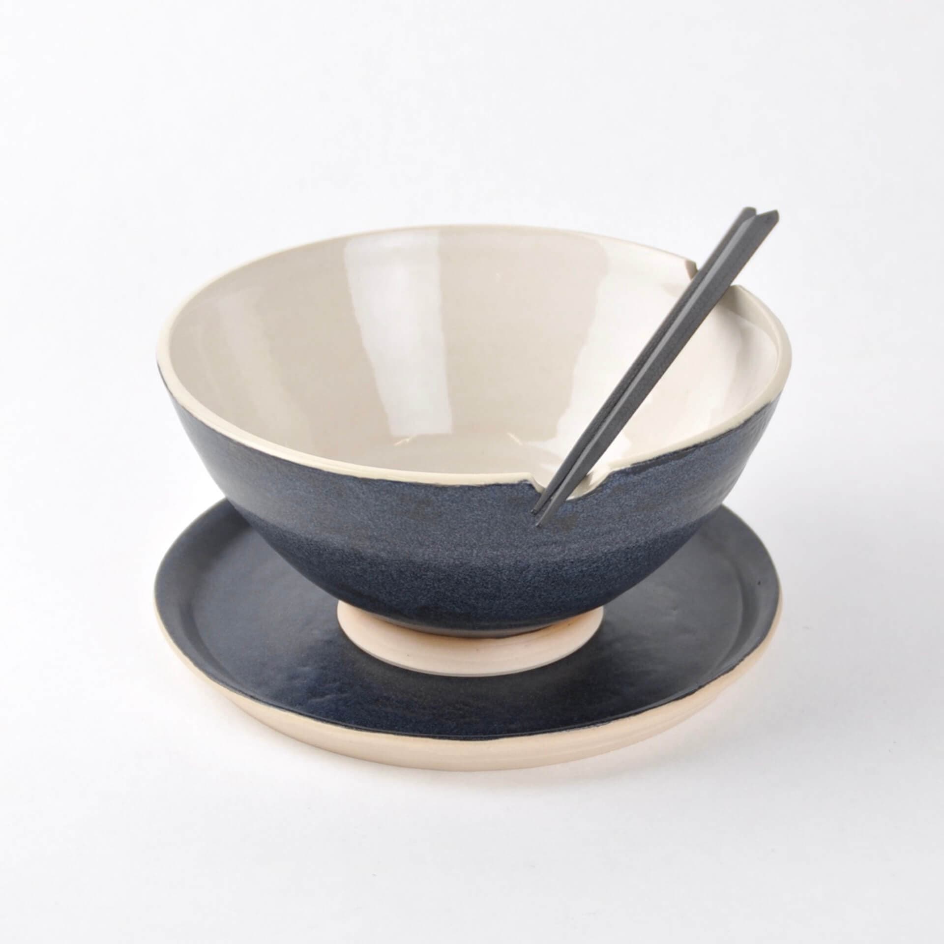 Hunkydory Ceramics Side Plate in Charcoal