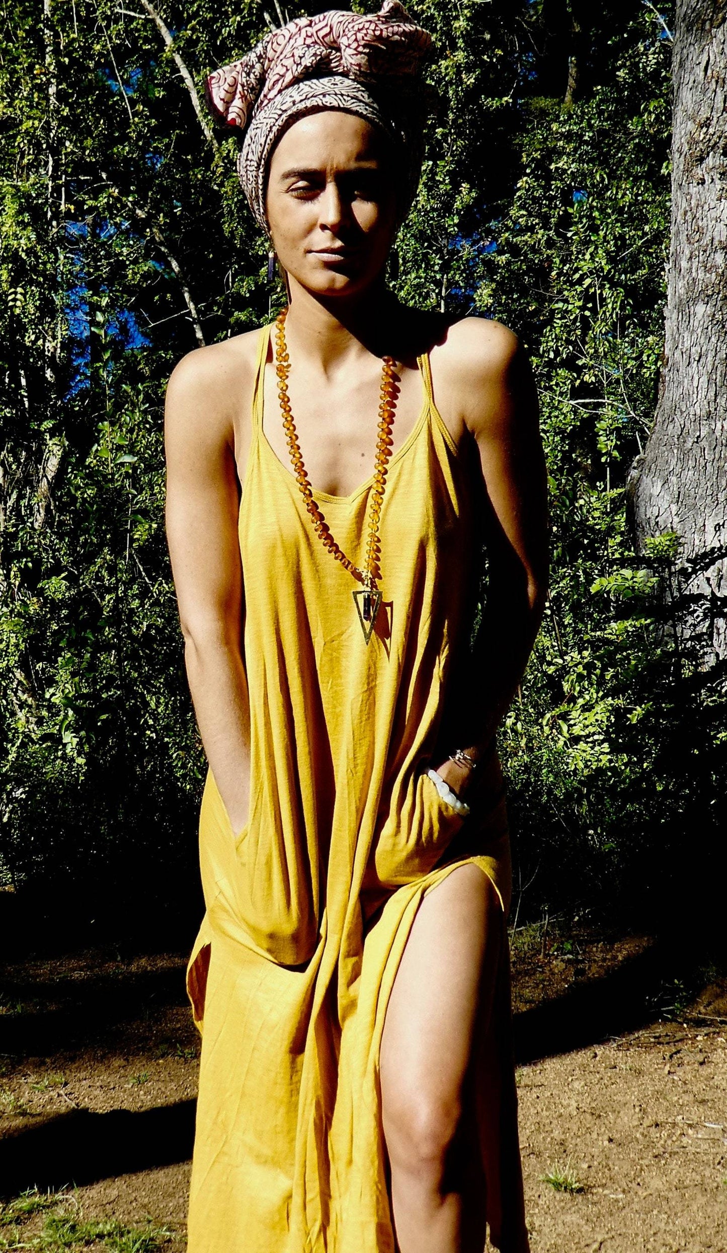 Inka Free Dress Bamboo Dress - Yellow