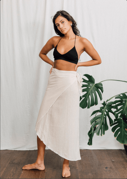 Inka Wrap Skirt White - Main Image