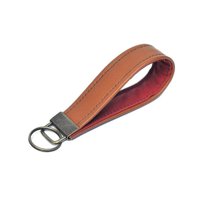 Lauren Holloway Key ring Red Recycled Leather Keychains