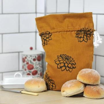 Lauren Holloway Snack Bag Linen Bread Bag