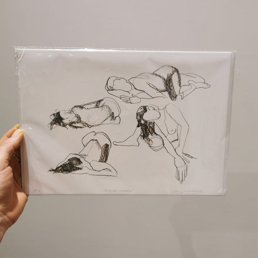 Lucy Litchfield SALE Four Nudes Print (Damaged Corner)