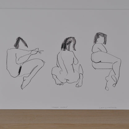 Lucy Litchfield Three Nudes Print