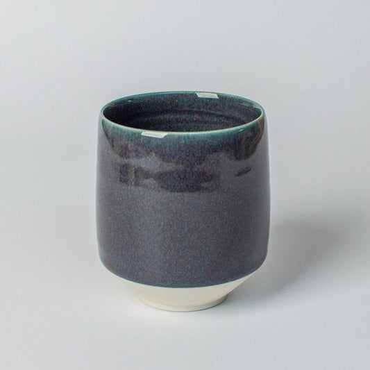 Nicholas Dover Ceramics Porcelain Cup with Indigo Glaze