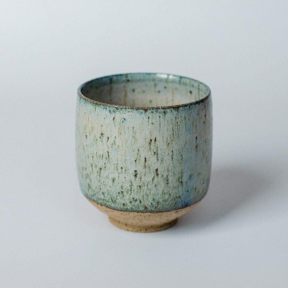 Nicholas Dover Ceramics Speckled Stoneware Cup with Blue/Green Glaze