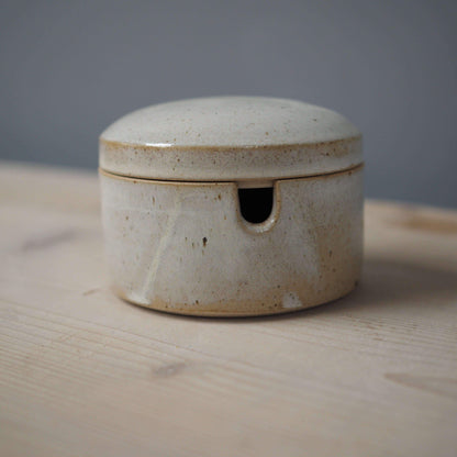 Phoebe Smith Ceramics White/Blush Ceramic Sugar Pot