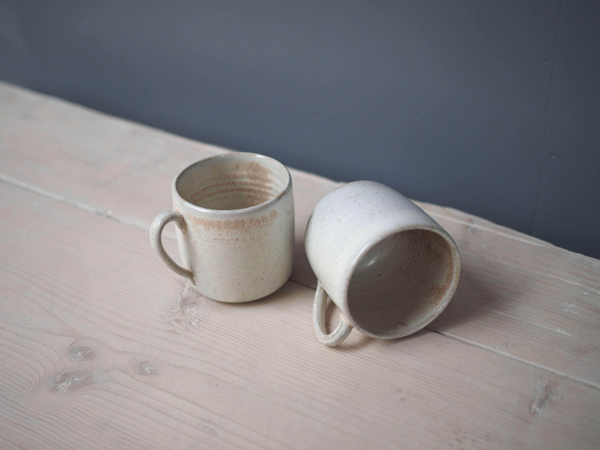 Phoebe Smith Ceramics White/Blush Small Coffee Cup