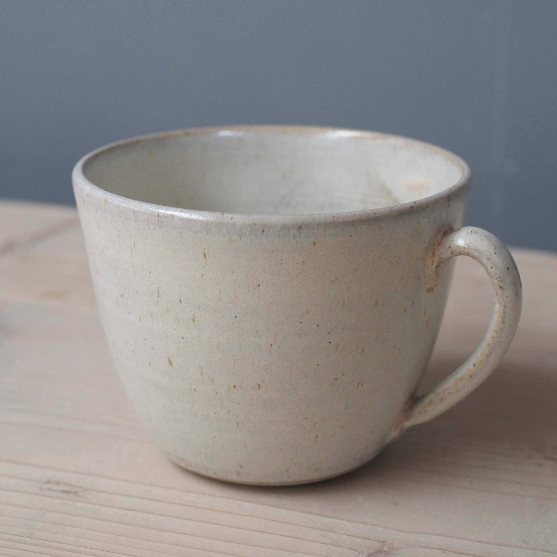 Phoebe Smith Ceramics White/Blush (Small) Flared Ceramic Cup