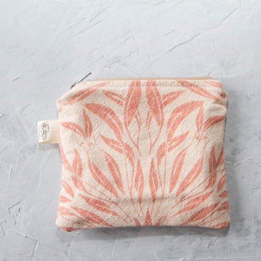 Prints By Nature Purse / Wallet Blush Pink Handmade Coin Purse in 'Nicoli' print - Various Colours