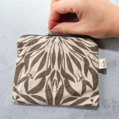 Prints By Nature Purse / Wallet Slate Handmade Coin Purse in 'Nicoli' print - Various Colours