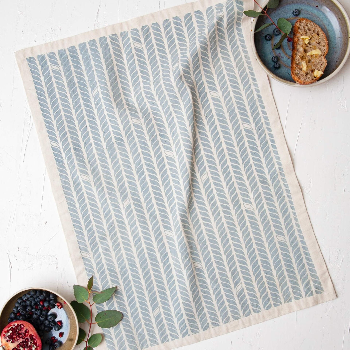 Prints By Nature Tea Towel Organic Cotton Tea Towel in 'Wheat' Print