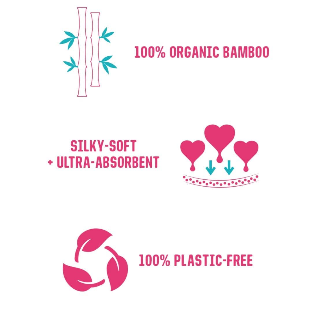 PRIOR SHOP Bamboo Period Pads - Plastic free