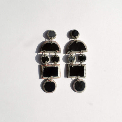 Earrings Black Recycled Paper Nokuthula Earrings (Various Colours) homeware shops bristol gift shops bristol Quazi Design