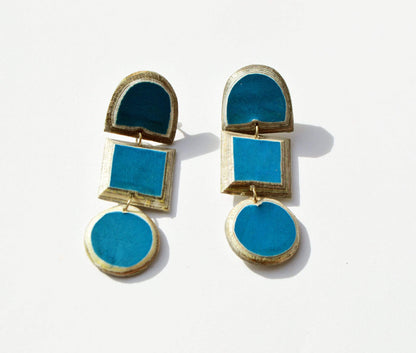 Quazi Design Earrings Blue Lindiwe Earrings