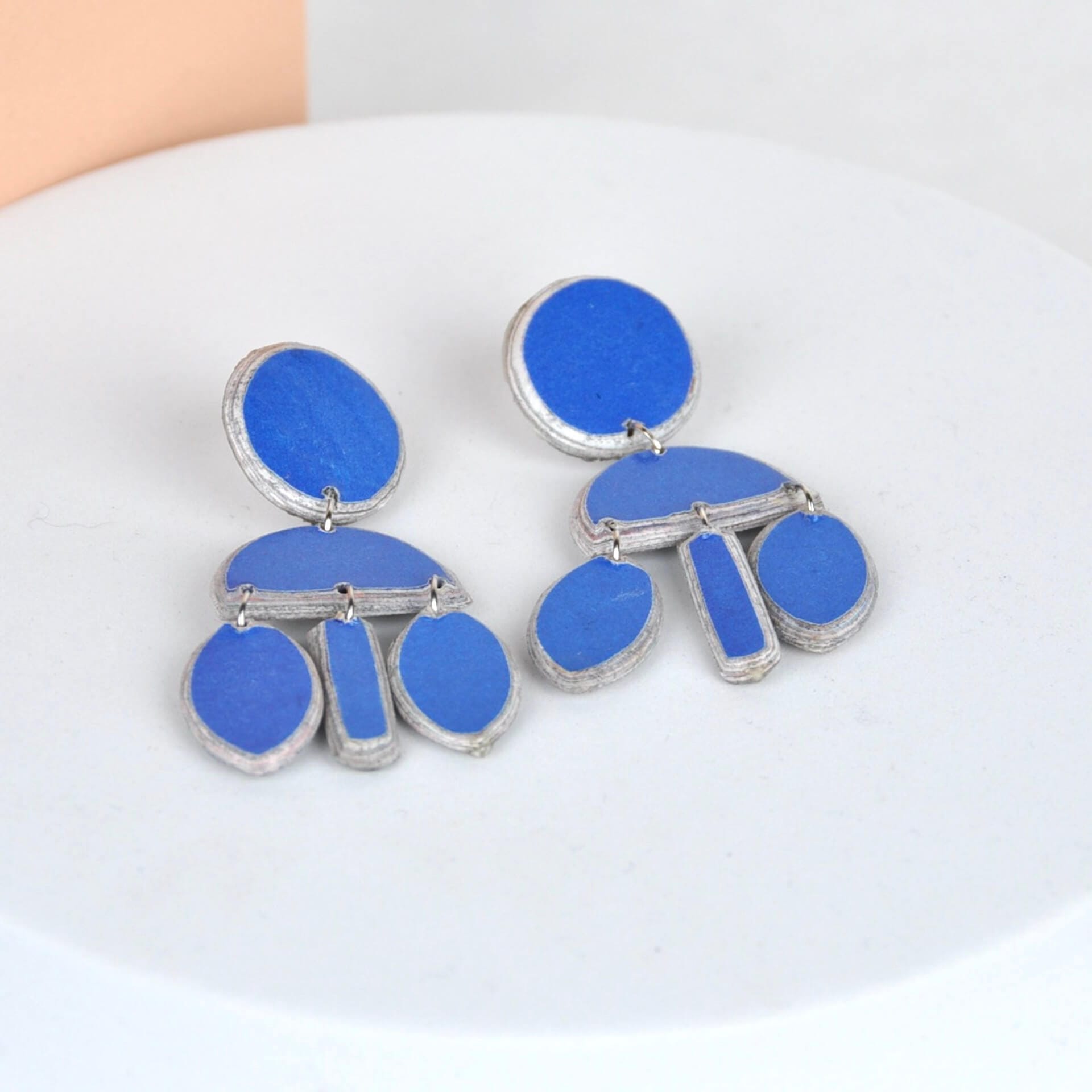Quazi Design Earrings Bright Blue Nesta Earrings
