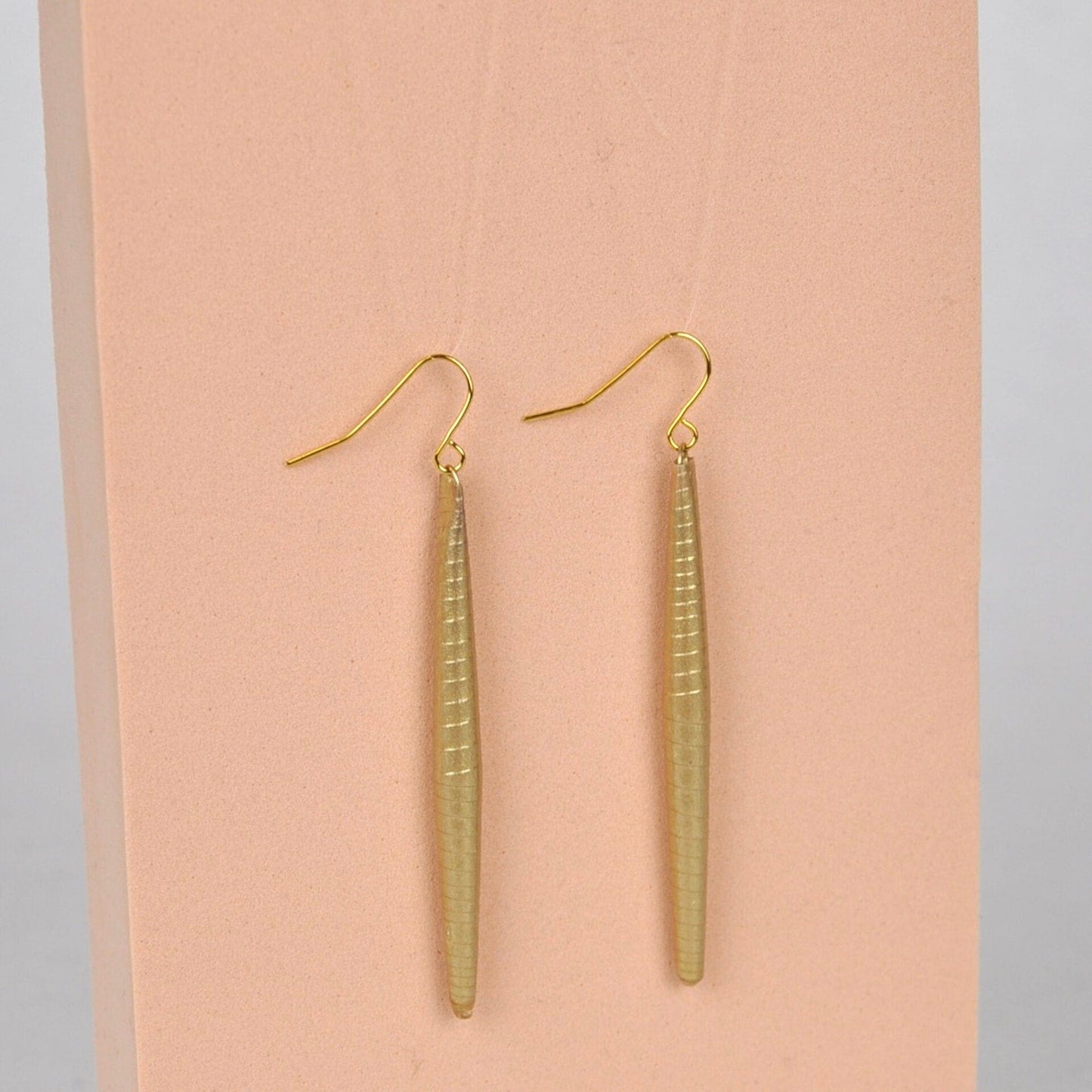 Quazi Design Earrings Bead Earrings (Gold & Half Colour)