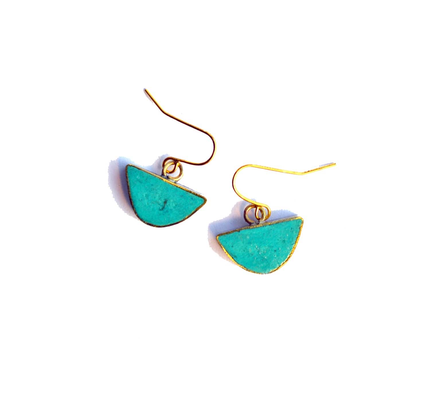 Earrings Recycled Paper Moon Earrings homeware shops bristol gift shops bristol Quazi Design