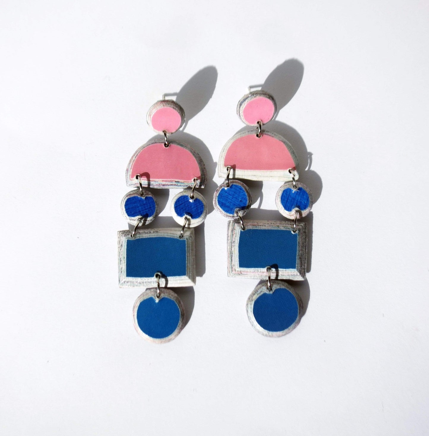 Quazi Design Earrings Pink & Blue Nokuthula Earrings