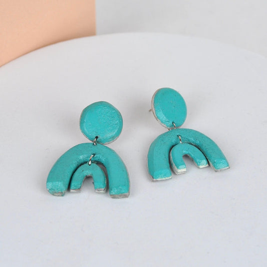 Quazi Design Earrings Turquoise Tengetile Earrings