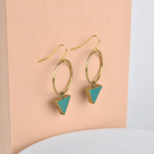 Quazi Design Emerald Era Earrings