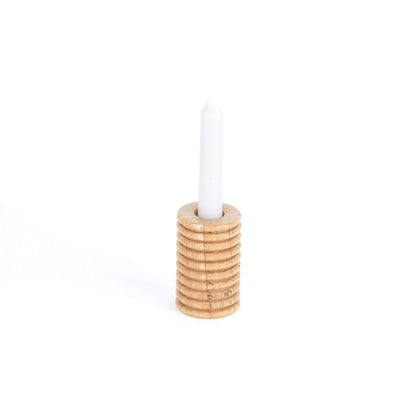 Something From The Turnery Candle Holder Tall a Wooden Candle Holders - Spalted Beech