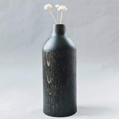 Something From The Turnery Vase Bud Vase In Ebonized Oak