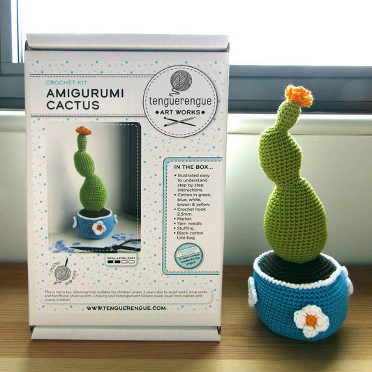 Tenguerengue Art & Craft Kits Crochet Kit : Cactus & Pot
