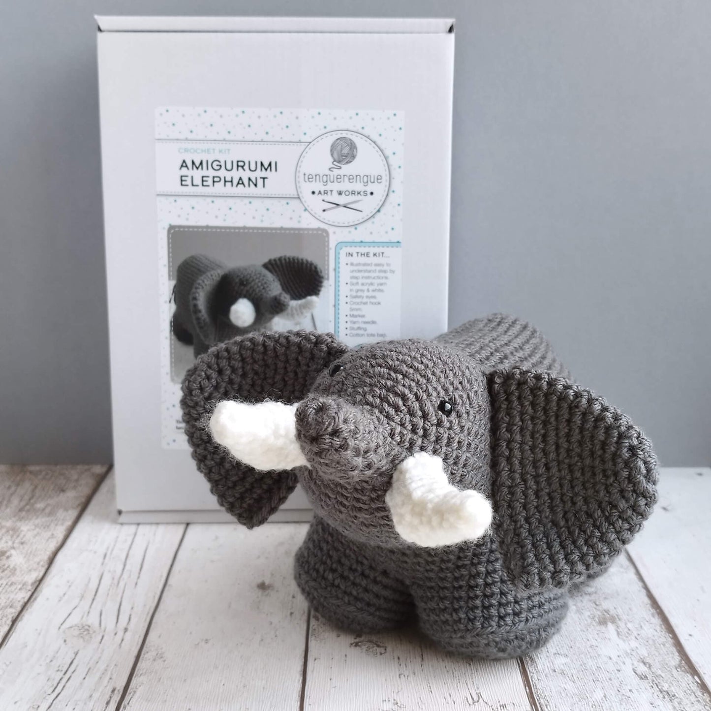 Tenguerengue Art & Craft Kits Crochet Kit: Elephant