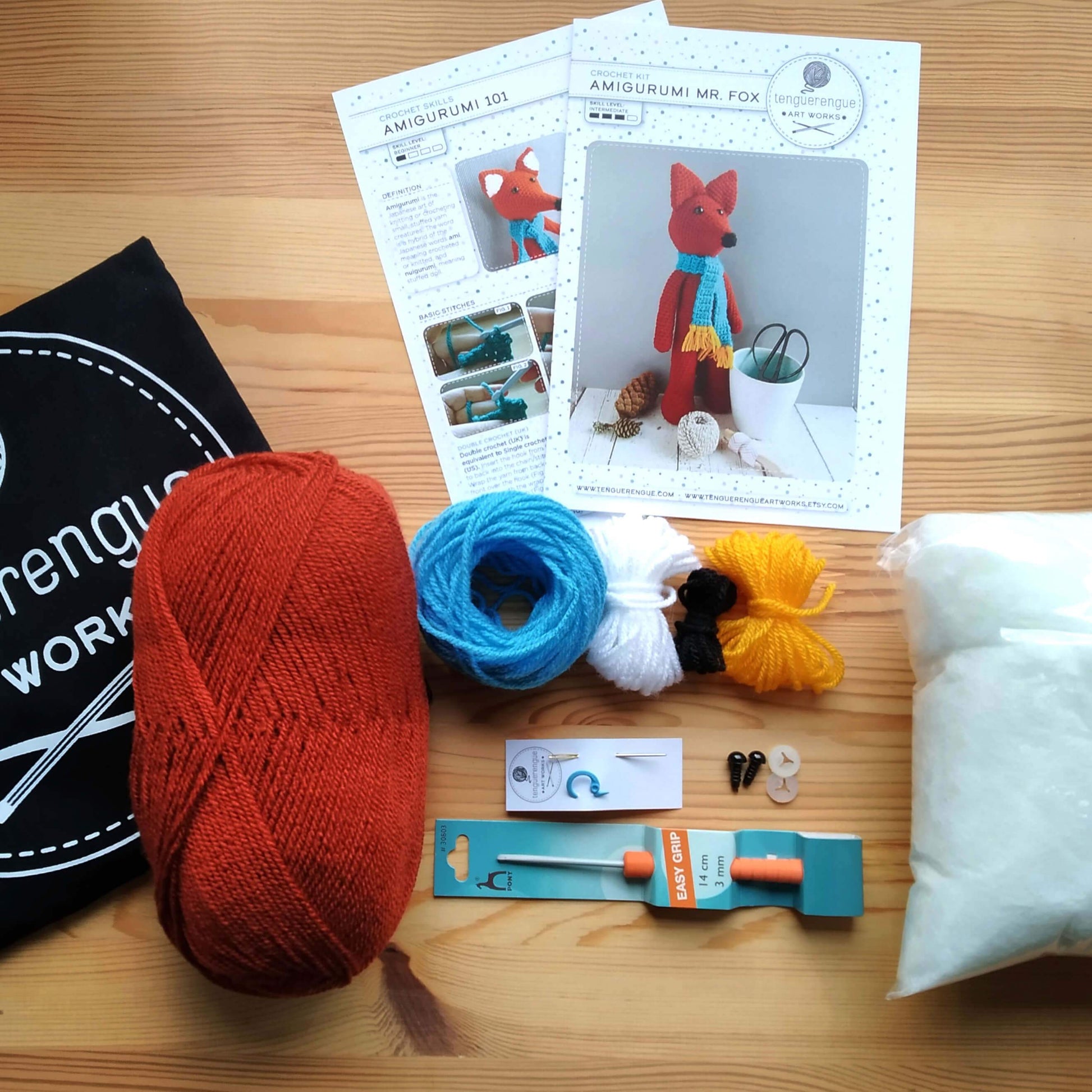Tenguerengue Art & Craft Kits Crochet Kit : Fox