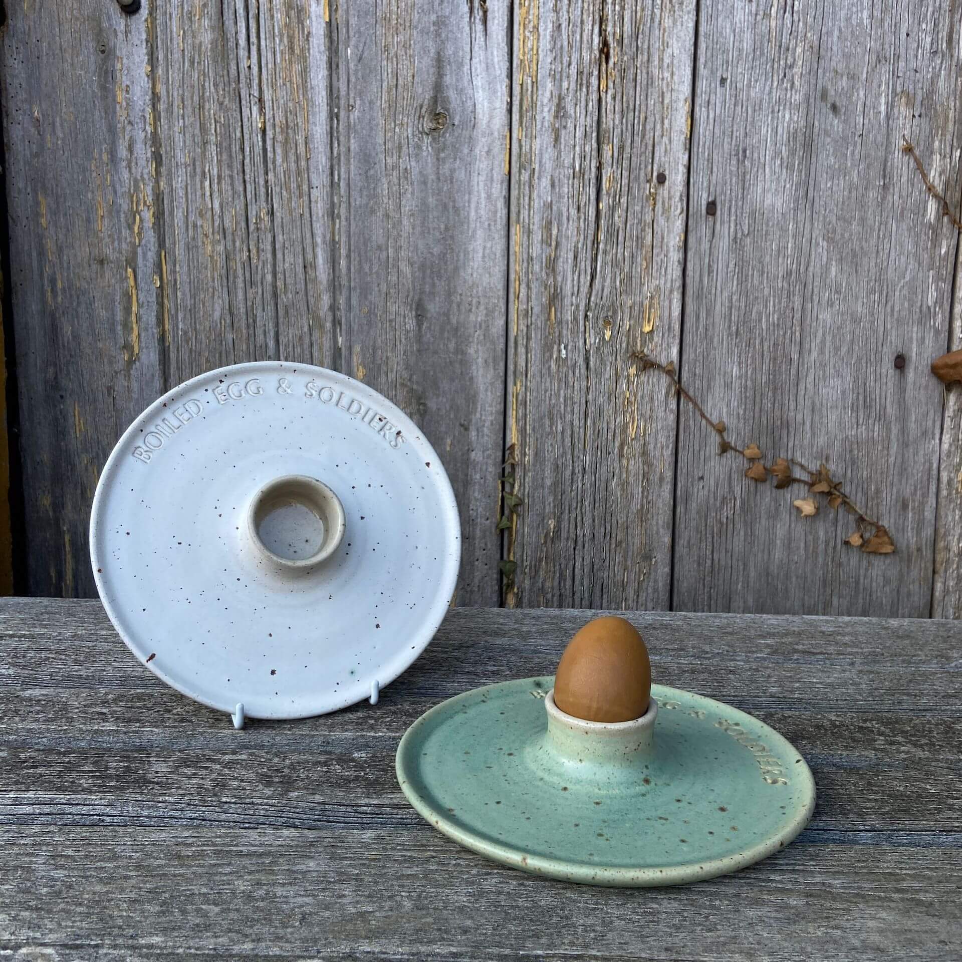 The Village Pottery Boiled Egg & Soldier Plate (various colours)
