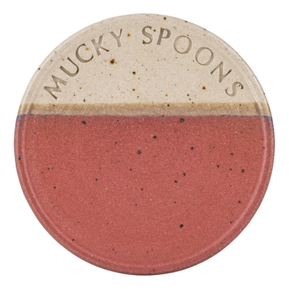 The Village Pottery Raspberry Rust Mucky Spoon Rest (6 colour options)
