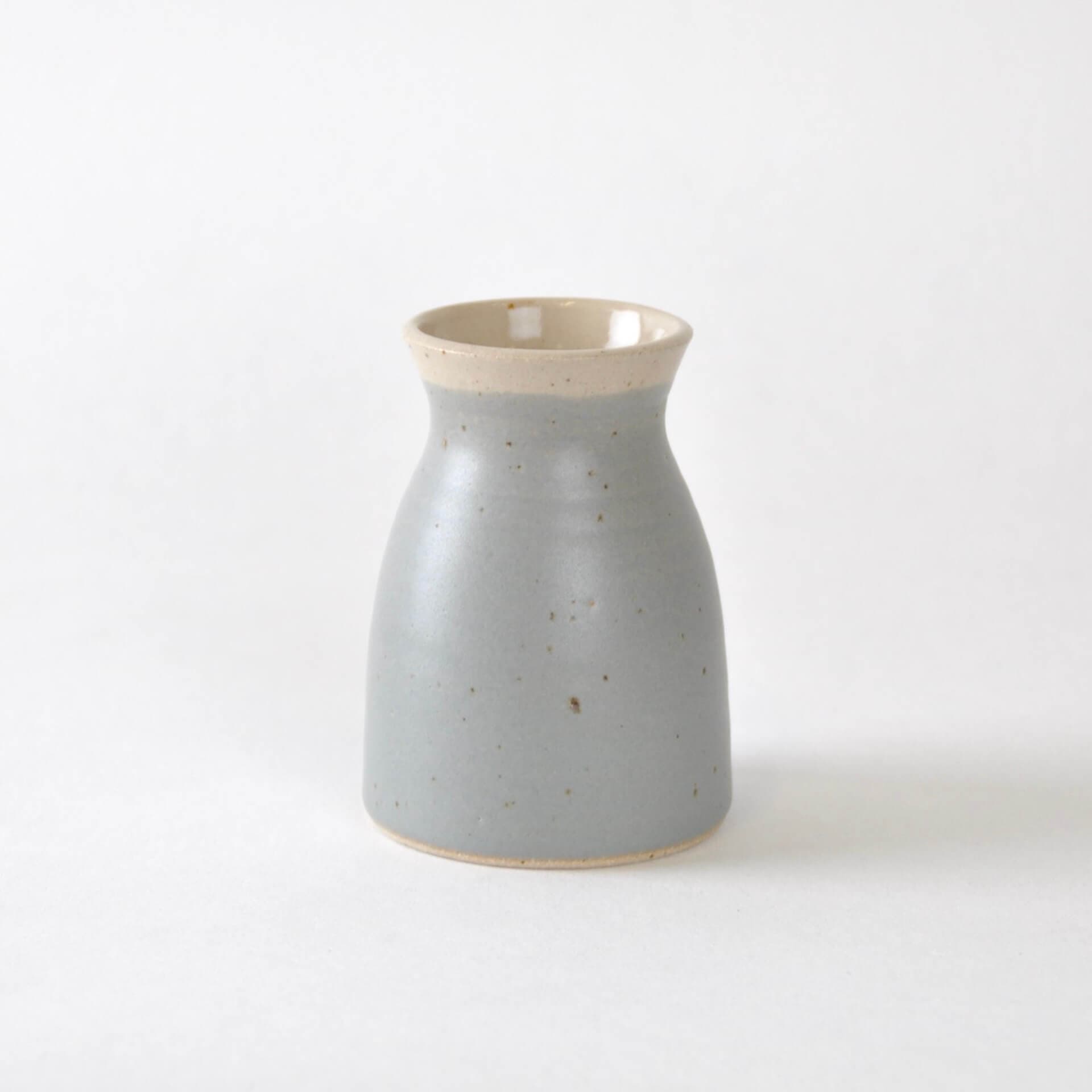 The Village Pottery Satin Grey Posy Vase (6 colour options)