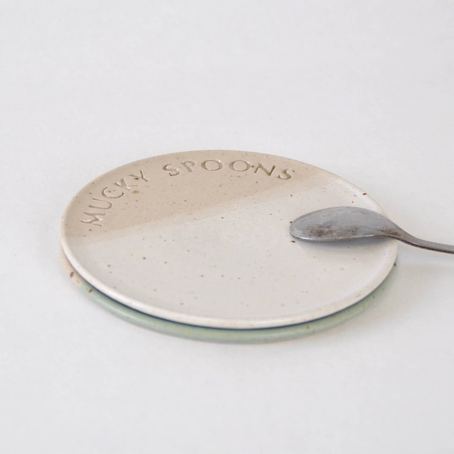 The Village Pottery Snowdrop White Mucky Spoon Rest (6 colour options)
