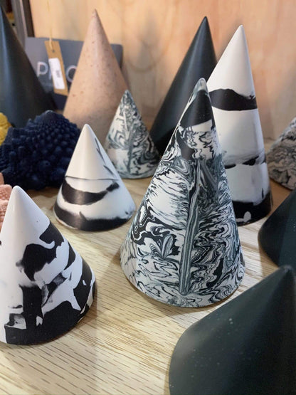 Tip Studio Cones Jesmonite Cones  (various sizes and patterns)