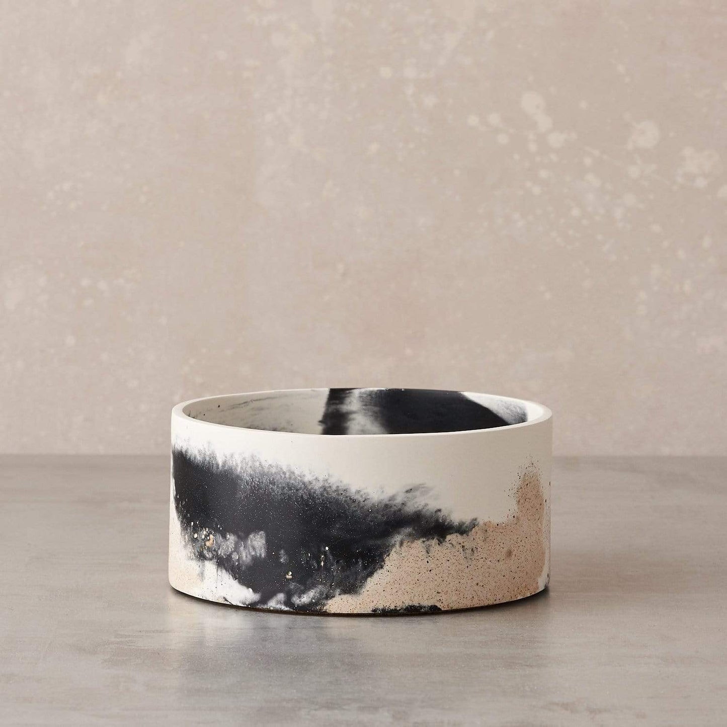 Tip Studio Vessel Black and white pigment with sand Small Cylinder Vessel (various colours)