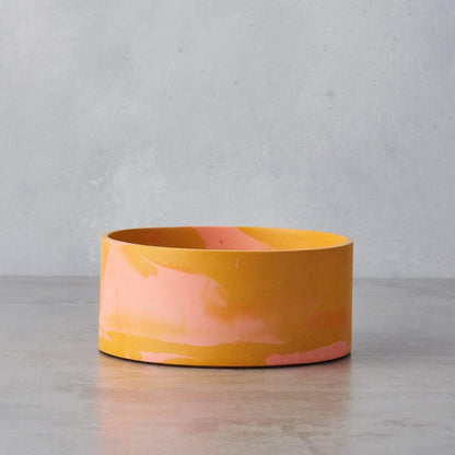 Tip Studio Vessel Mustard and pink pigment Small Cylinder Vessel (various colours)