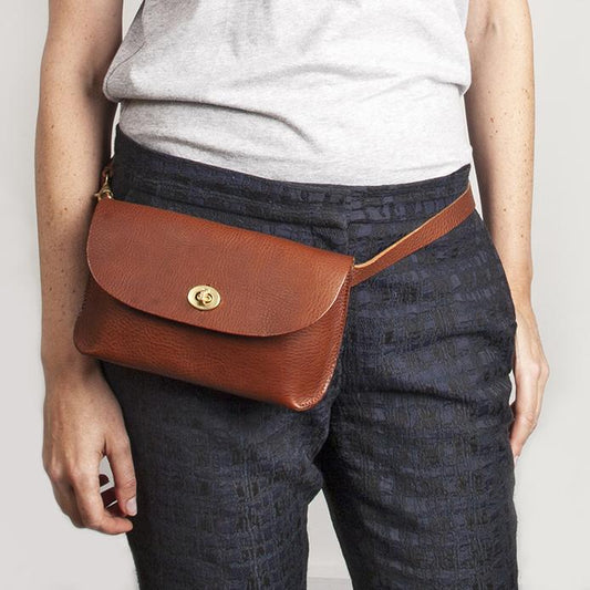 Wolfram Lohr Bag 'Georgia' Leather Belt Bag - Tan