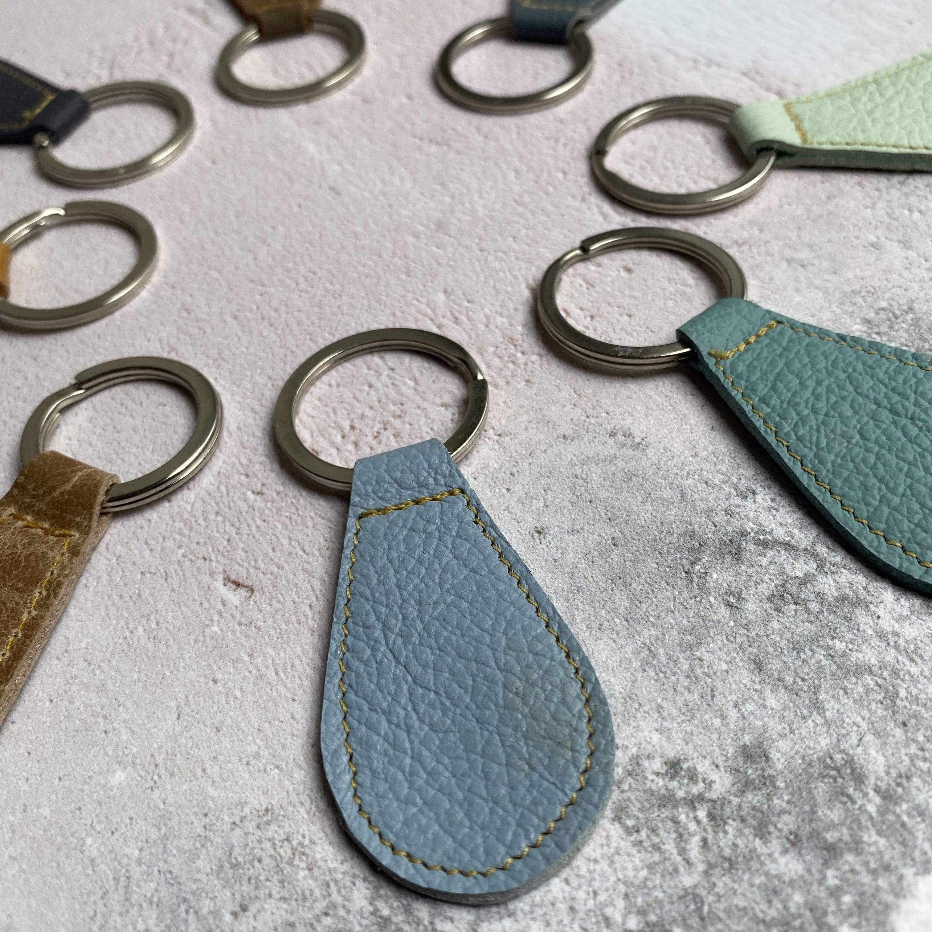 850R Leather Key Ring Made in the UK and Hand Finished - Etsy